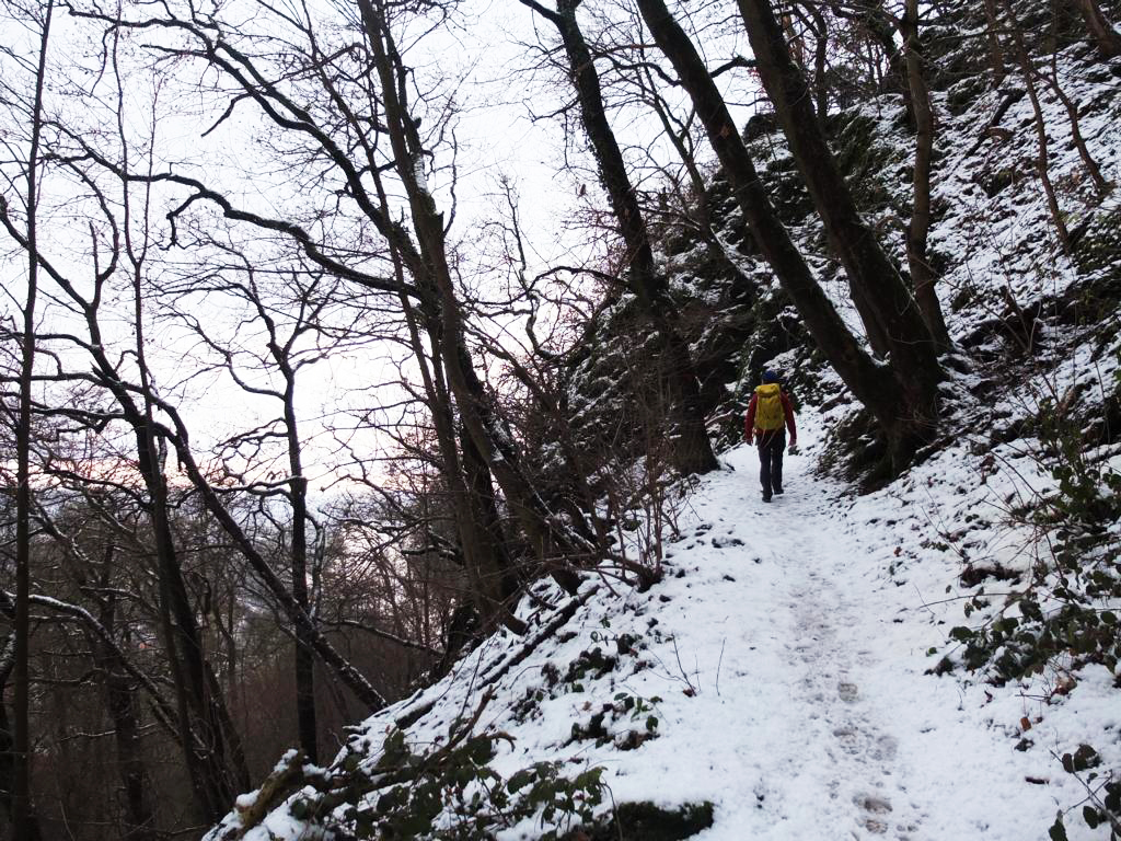 Wanderung-Drachenfels-Schnee